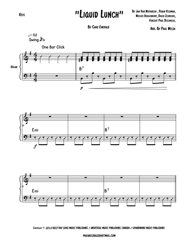 Liquid Lunch (arr. P Welsh)