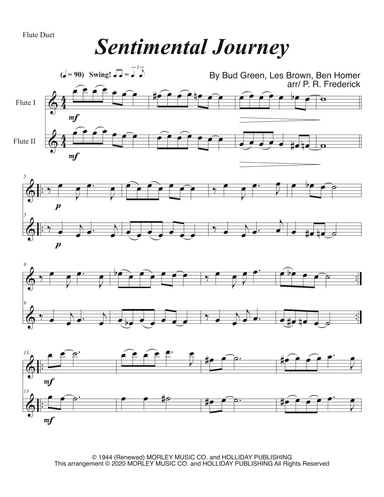 Sentimental Journey (arr. P. R. Frederick)