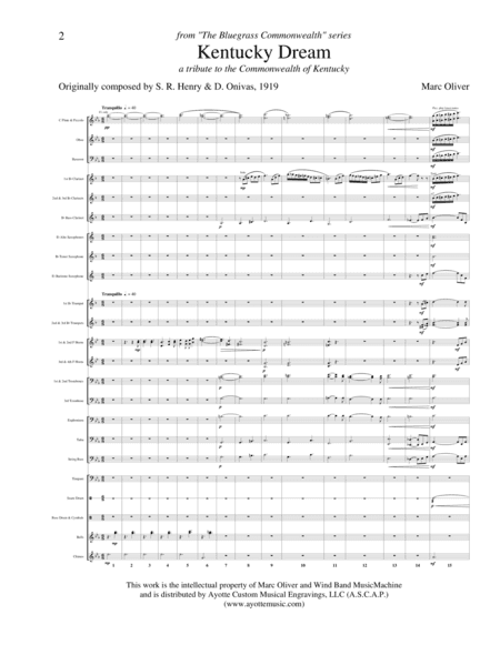 Ketrucky Dream (arr. Marc Oliver)