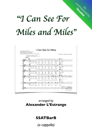 I Can See For Miles (arr. Alexander L'Estrange)