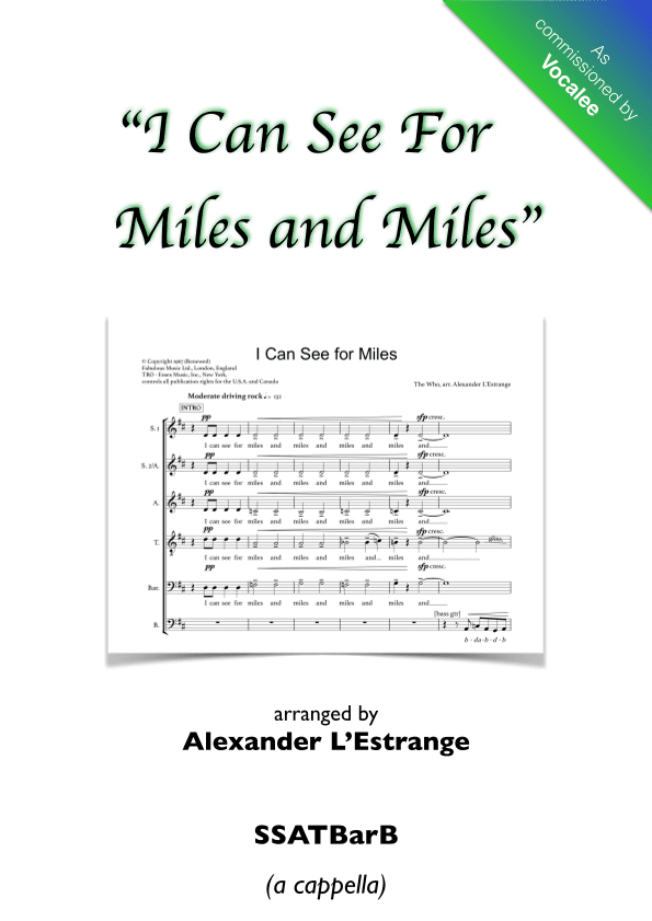 I Can See For Miles (arr. Alexander L'Estrange)