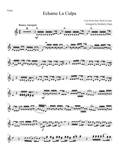 Echame La Culpa (arr. Kimberly Hope)