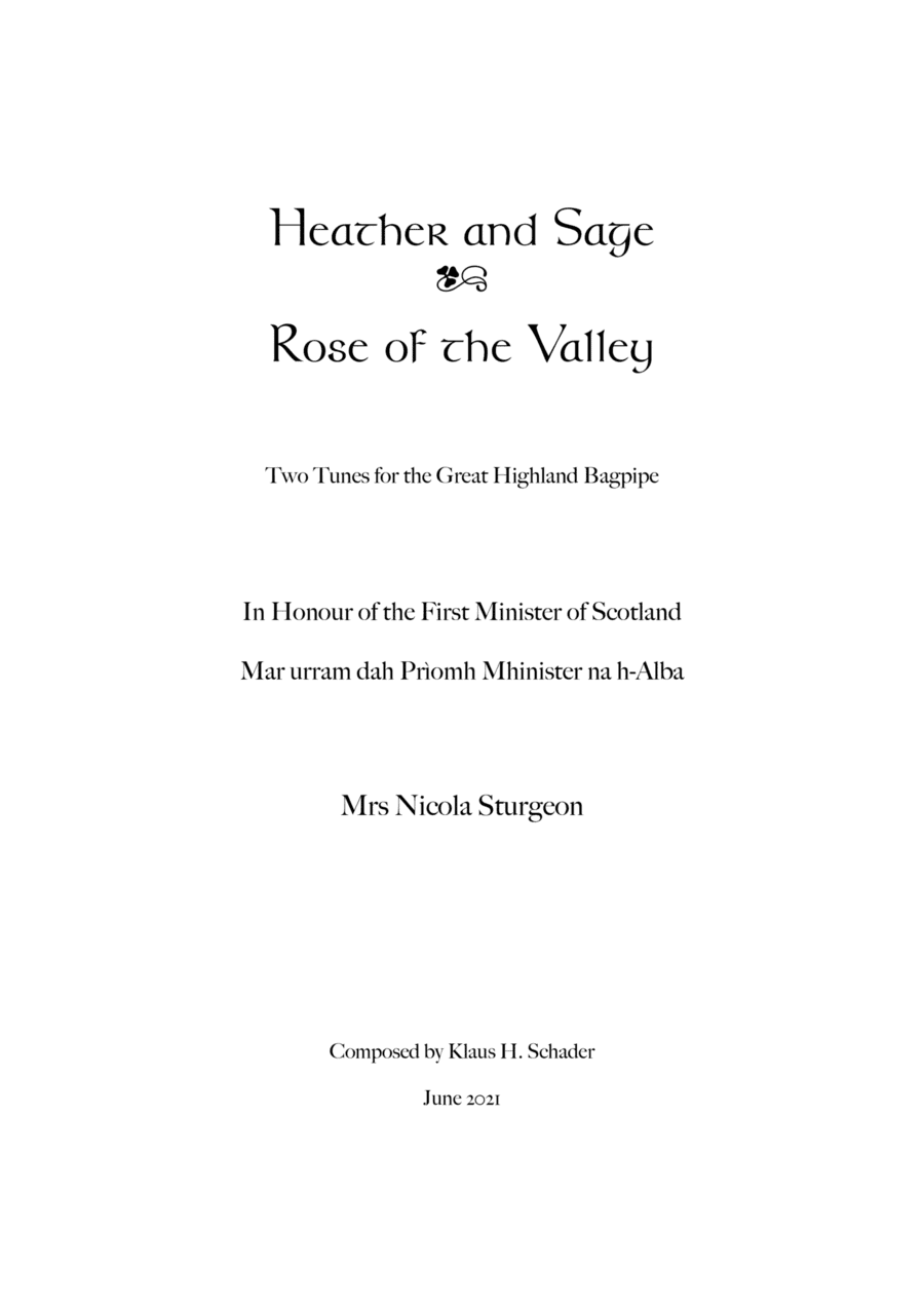 Two Tunes for the Great Highland Bagpipe