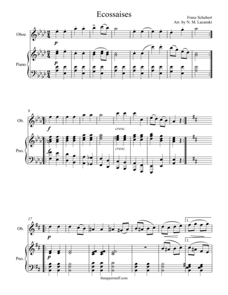 Ecossaises (arr. Nick Lacanski)