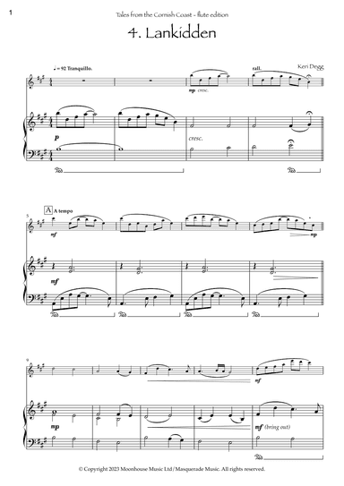Lankidden (from Tales from the Cornish Coast) Flute & Piano. By Keri Degg