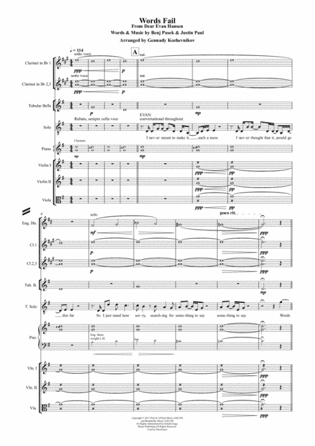 Words Fail (arr. G. Kozhevnikov)