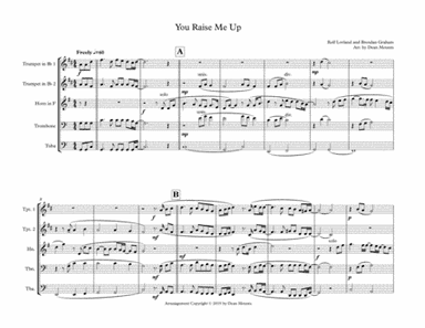 You Raise Me Up (arr. Dean Mounts)