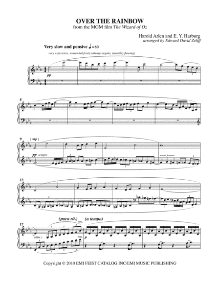Over The Rainbow (arr. Edward David Zeliff)