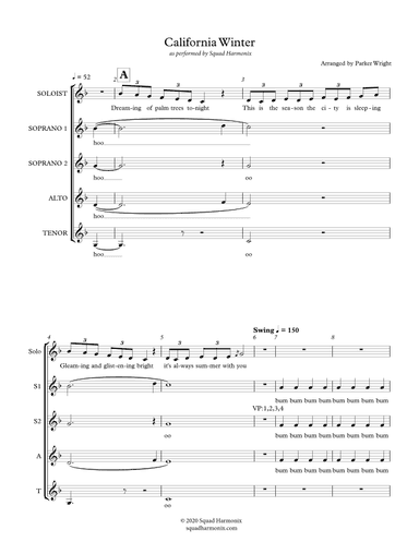 California Winter (arr. Parker Wright)