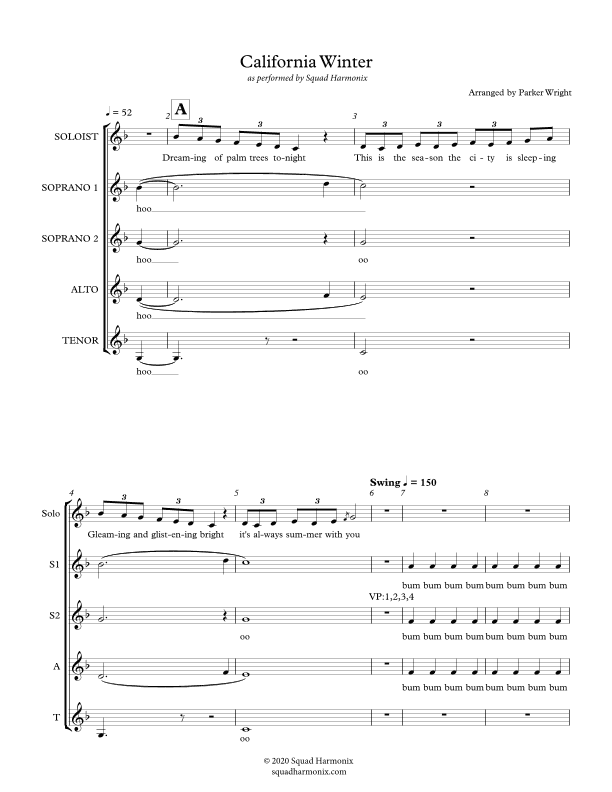 California Winter (arr. Parker Wright)
