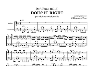Doin' It Right (arr. Francesco Tanzi)