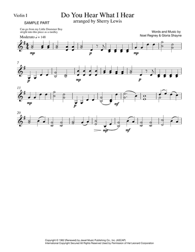 Do You Hear What I Hear (arr. Sherry Lewis)