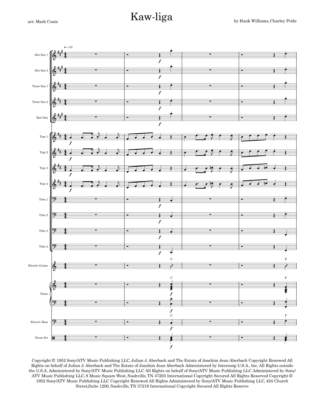 Kaw-liga (arr. Mark Coats)