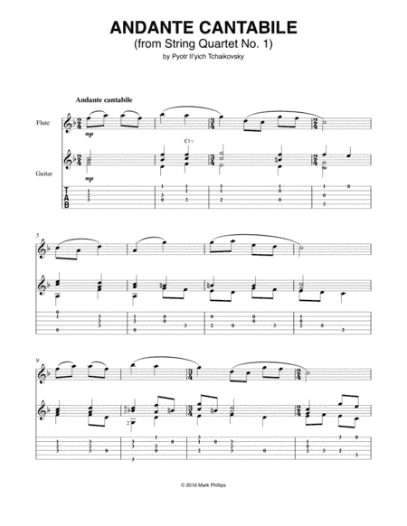 Andante Cantabile (arr. Mark Phillips)