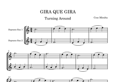 GIRA QUE GIRA S. Sax Duet