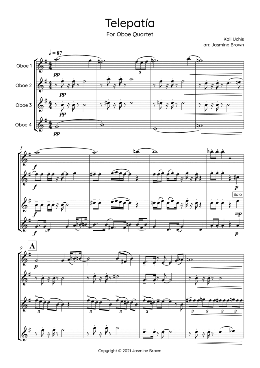 Telepatia (arr. Jasmine Brown)