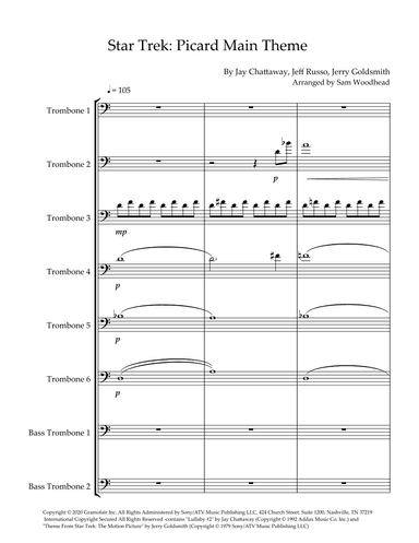 Star Trek: Picard Main Title (arr. Sam Woodhead)