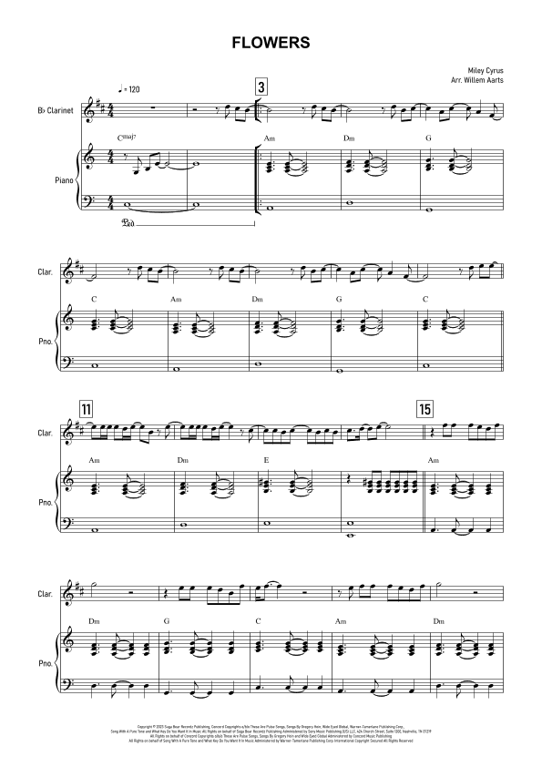 Flowers (arr. Willem Aarts)