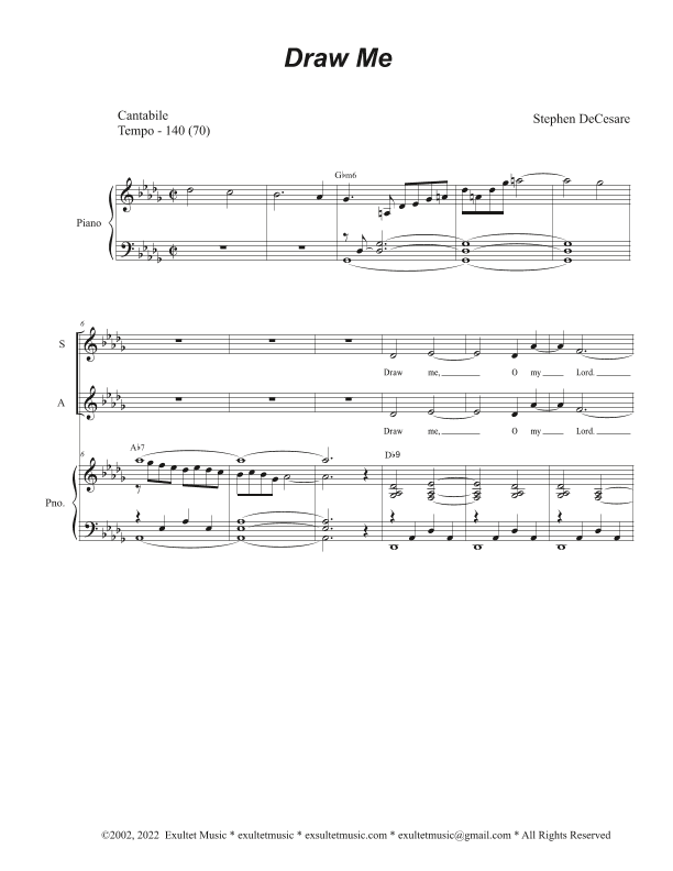 Draw Me (Vocal Trio - (SAB)