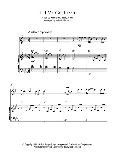 Let Me Go, Lover! (arr. Kaiserin Rebecca)