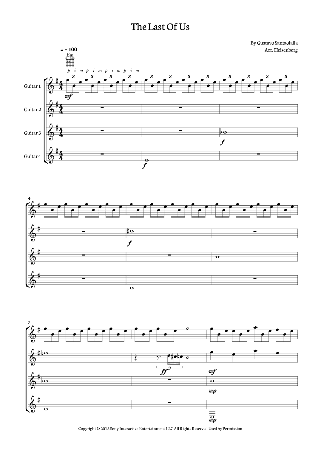 The Last Of Us (arr. Heisenberg)