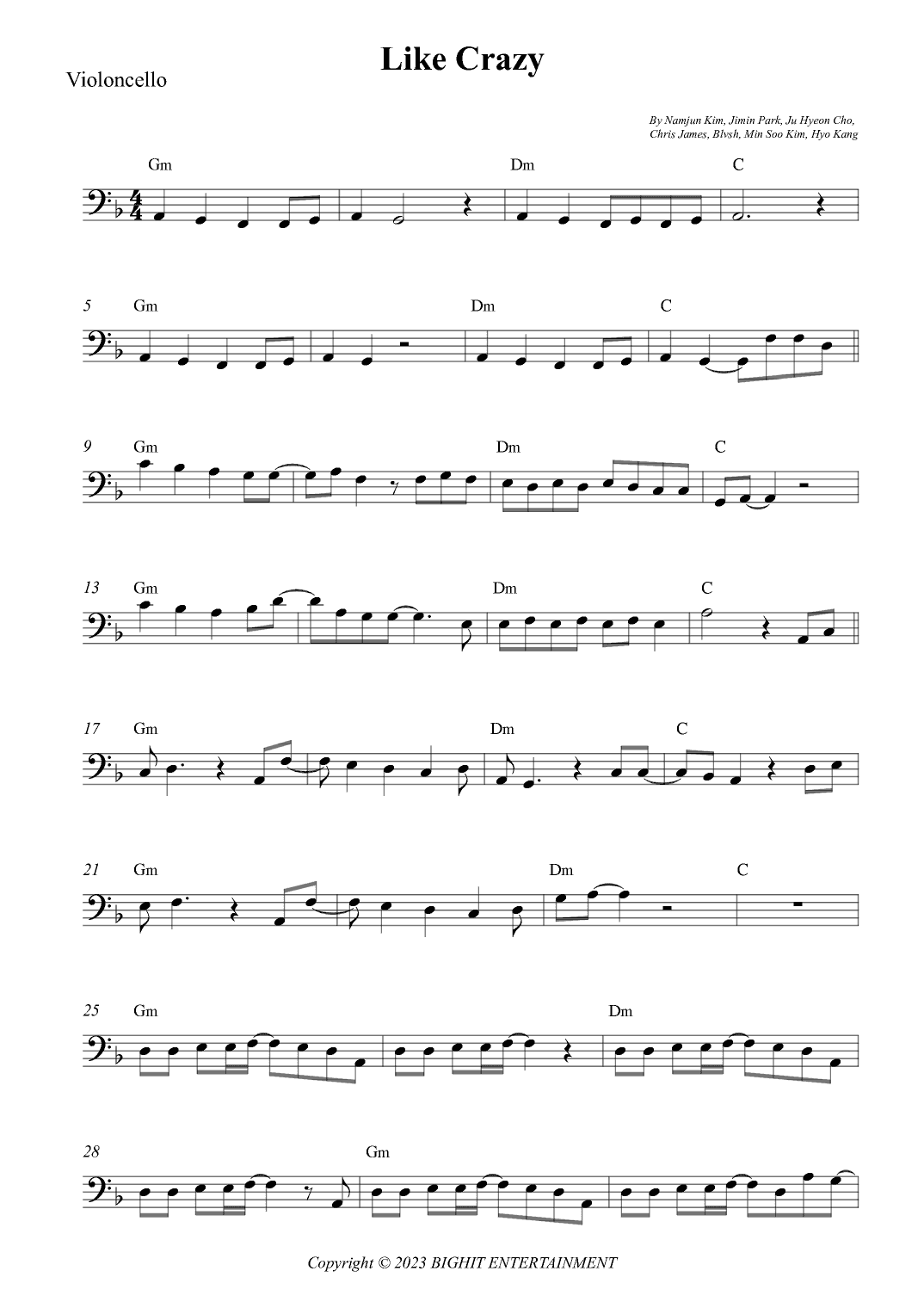 Like Crazy (arr. Wesley S. SIlva)