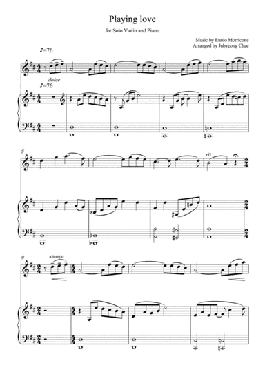Playing Love (arr. Jubyeong Chae)