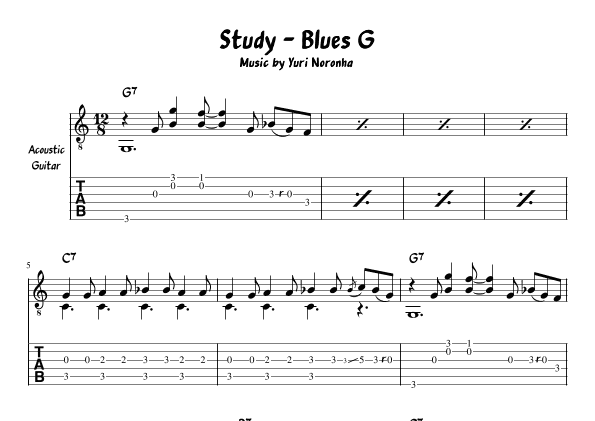 Blues G - Fingerstyle for Acoustic Guitar