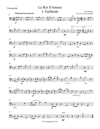 Le Roi S'Amuse Gaillarde (arr. Nick Lacanski)