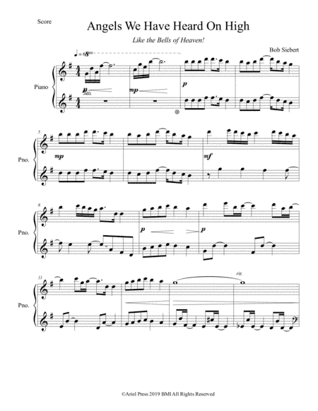 Angels We Have Heard on High (arr. Bob Siebert)
