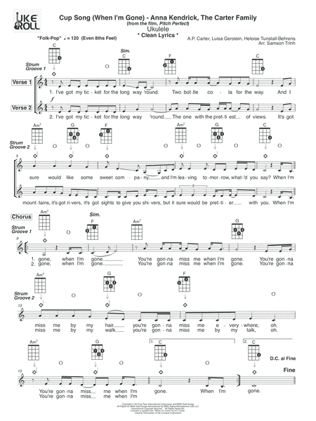 Cups (When I'm Gone) (arr. Samson Trinh)
