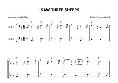 I Saw Three Ships - Cello Duet (arr. Valdir Maia)