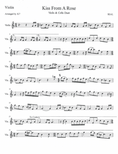 Kiss From A Rose (arr. K7)