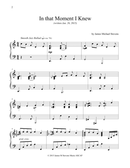 In that Moment I Knew