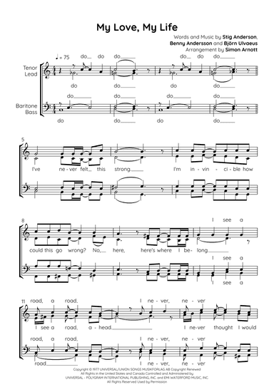 My Love My Life (arr. Simon Arnott)