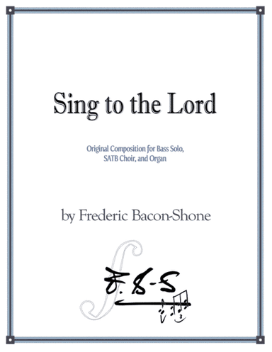 Sing to the Lord
