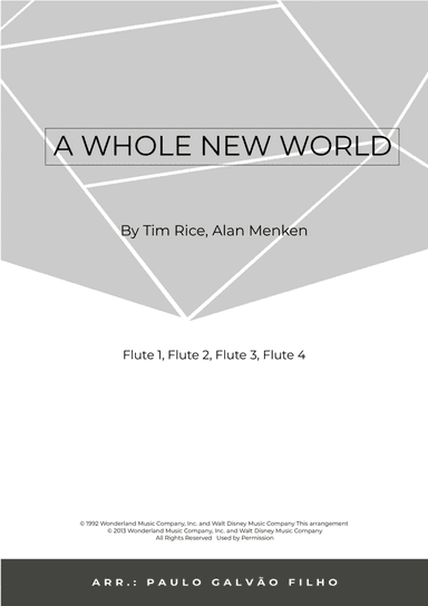 A Whole New World (arr. Paulo Galvão Filho)