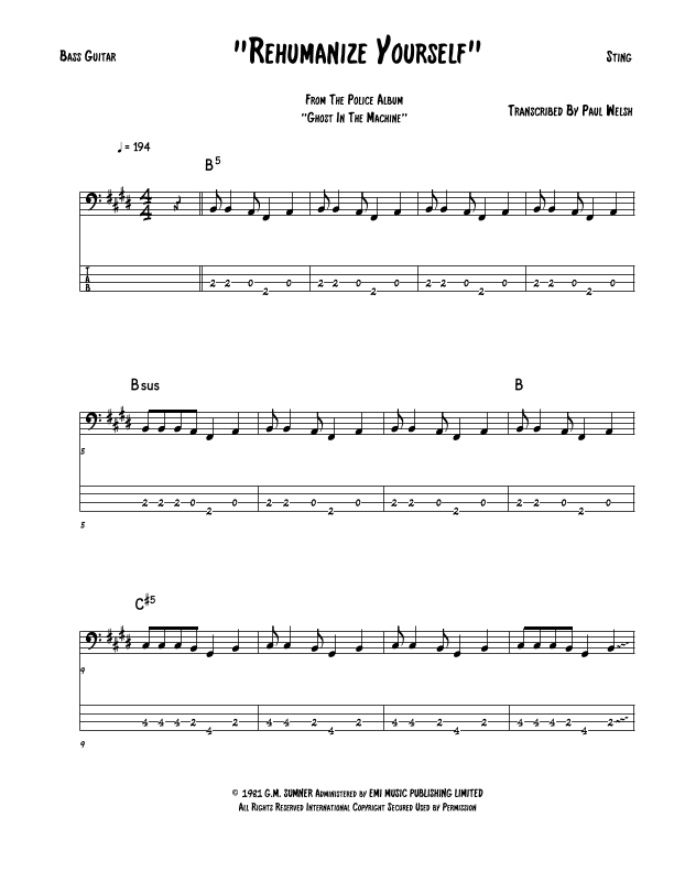 Rehumanize Yourself (arr. P Welsh)