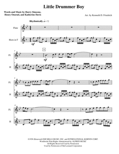 The Little Drummer Boy (arr. Kenneth D. Friedrich)