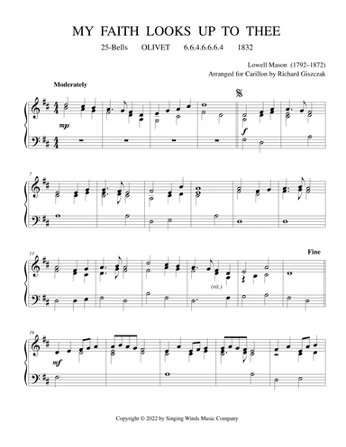 25B. My Faith Looks Up to Thee (OLIVET) (arr. Richard Giszczak)
