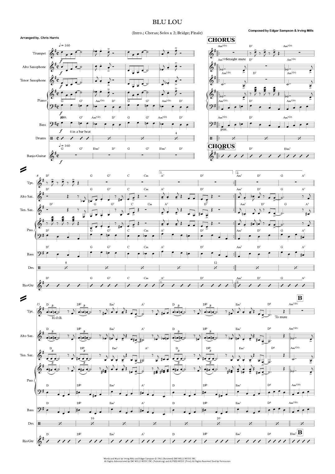 Blue Lou (arr. Chris Harris)