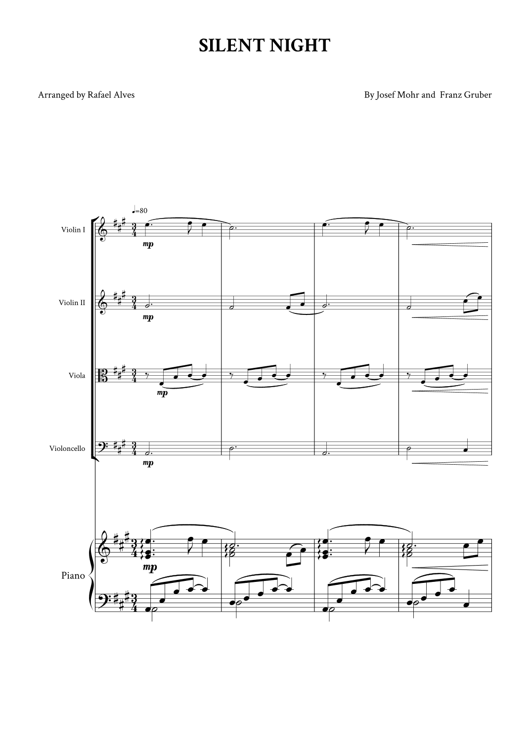 Silent Night (arr. Rafael Alves)