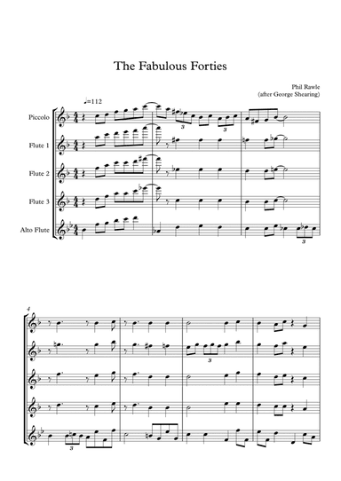 The Fabulous Forties - Flute Quintet (arr. Phillip Rawle)