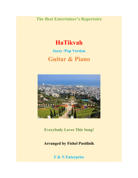 "HaTikvah"-Piano Background for Guitar and Piano (Jazz/Pop Version) (arr. Fishel Pustilnik)