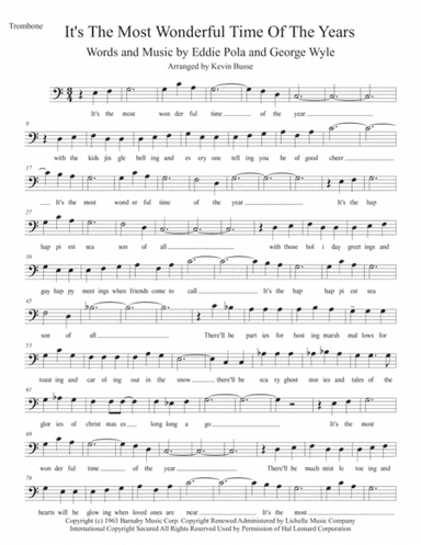 The Most Wonderful Time Of The Year (arr. Kevin Busse)