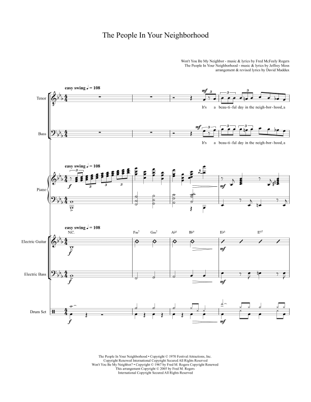 People In Your Neighborhood (arr. David Maddux)