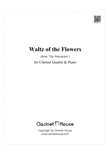 Waltz of the Flowers from ‘The Nutcracker’ for Clarinet Quartet & Piano (arr. Clarinet House)