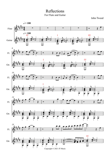 Reflections - Flute and Guitar