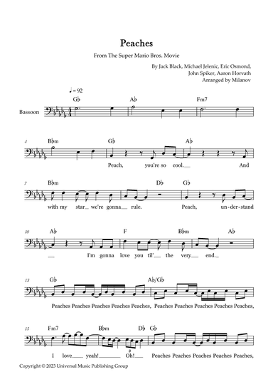 Peaches (arr. Milanov)