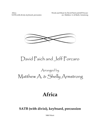 Africa (arr. Matthew & Shelly Armstrong)